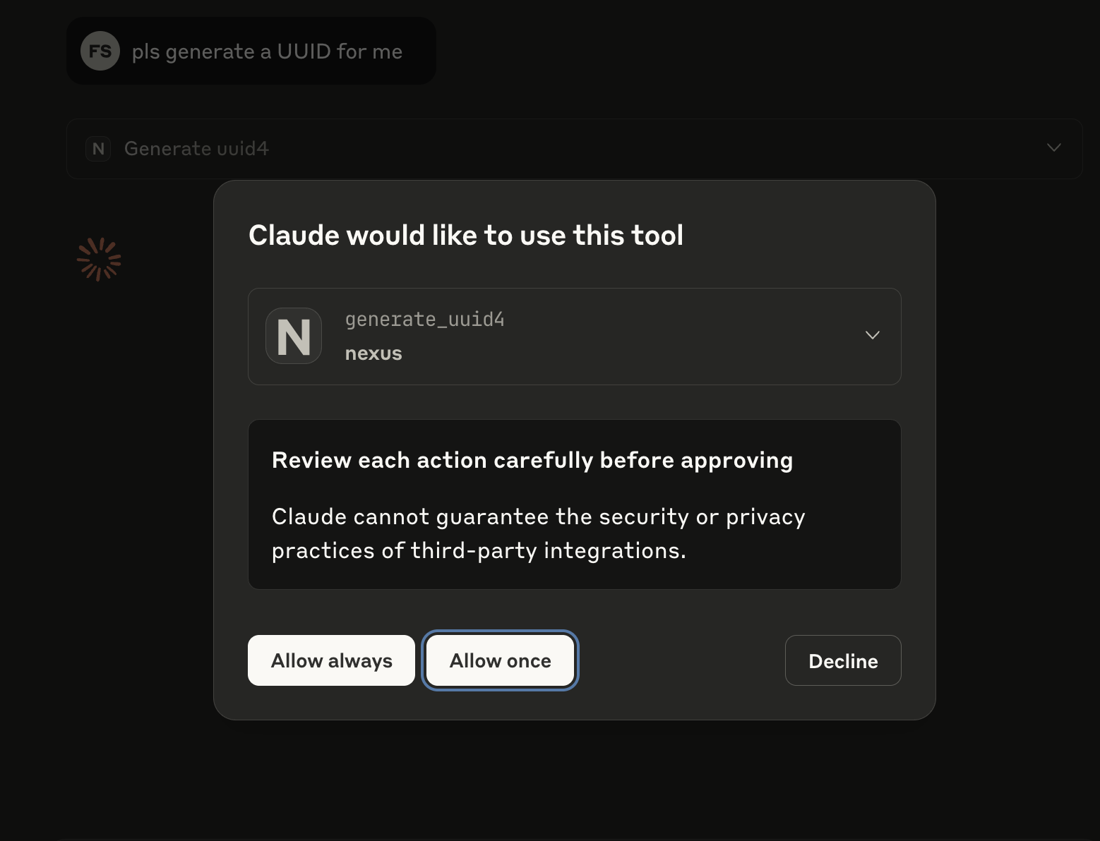 UUID Generation Example 1